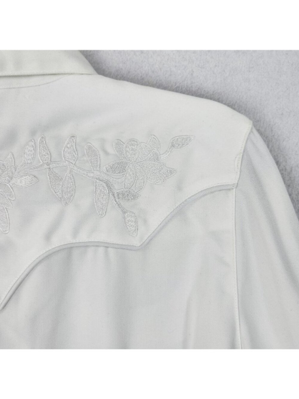 Roper Shirt Womens Medium White Western Snap Front Embroidered Long Sleeve NEW - Picture 13 of 13